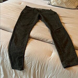 Old Navy Olive Snake Print Jeans